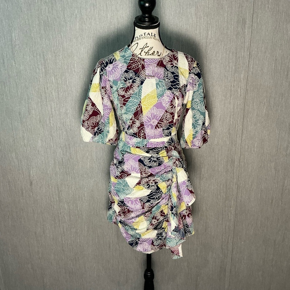 AUREUM Multicolor Geometric Mini Dress Size Small